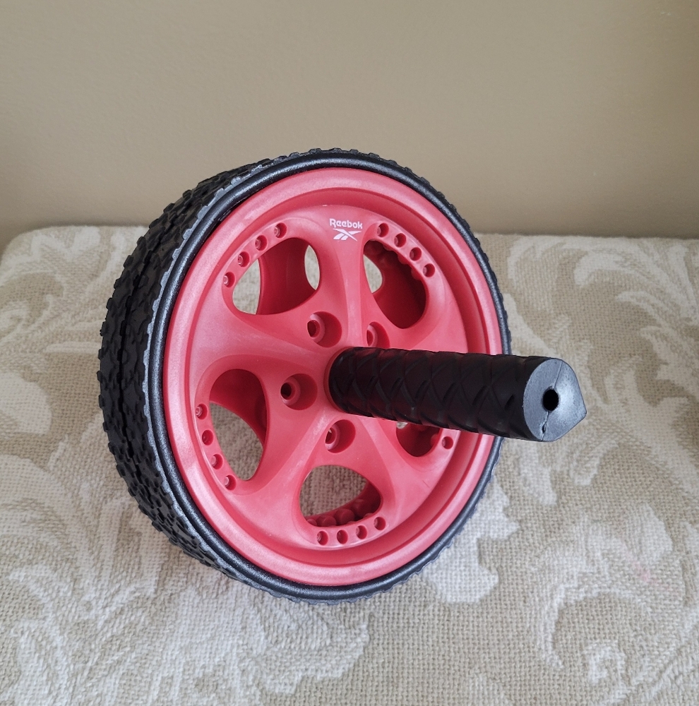 Reebok Red and Black Core Strength Exercise Wheel